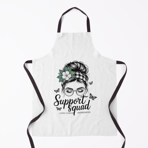Item preview, Support Squad Messy Bun Leopard Lung Cancer Awareness designed and sold by KarstenNoanra.