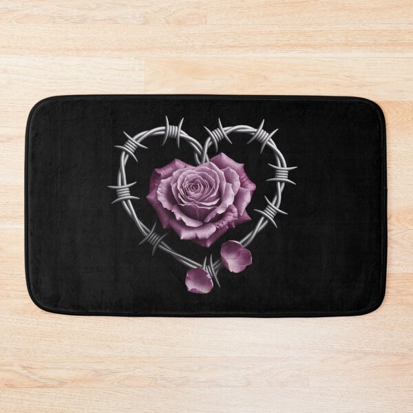 Item preview, Purple Rose in Barbed Wire Heart designed and sold by OLOstudio.