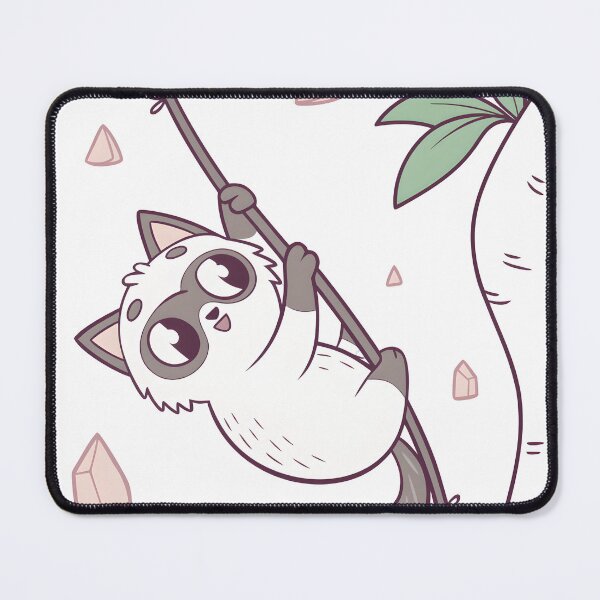 Item preview, Cute Cat Sloth‑Style Rock Climbing Sticker / Climbing Cat Pun Art designed and sold by Nawastyle.