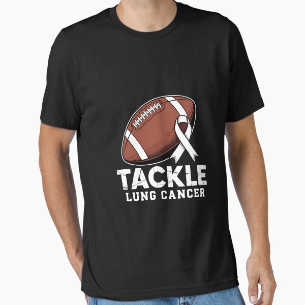 Item preview, Tackle Lung Cancer Awareness Day Football Ball White Ribbon designed and sold by KarstenNoanra.