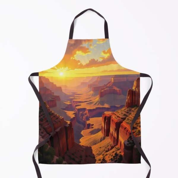 Item preview, Epic Grand Canyon Sunset Illustration with Glowing Cliffs designed and sold by Uniquely Yours.