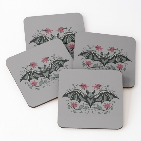 Item preview, Decorative Vintage Bat and Floral Art designed and sold by BirdsnStuff.