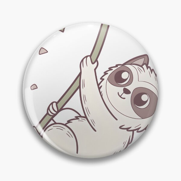Item preview, Cute Cat Sloth‑Style Rock Climbing Sticker / Climbing Cat Pun Art designed and sold by Nawastyle.