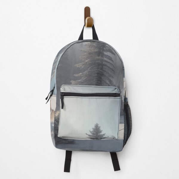 Item preview, Snowy Pine Forest with Majestic Mountain Peak Winter Scene designed and sold by Uniquely Yours.