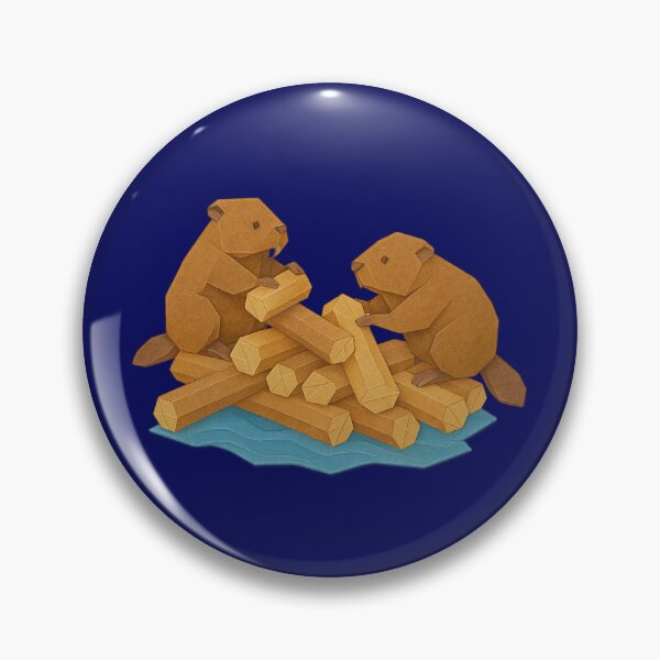 Item preview, Busy Beavers – Origami Builders at Work designed and sold by S-Dstyle.