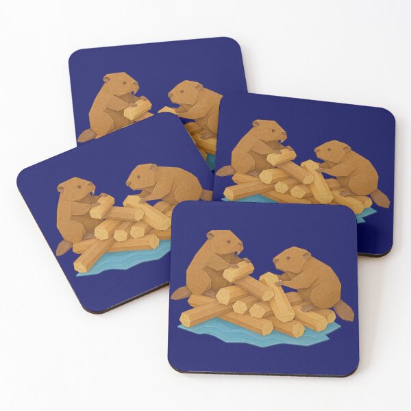 Item preview, Busy Beavers – Origami Builders at Work designed and sold by S-Dstyle.