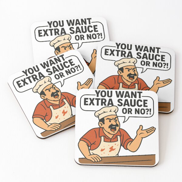 Item preview, You Want Extra Sauce or No?! – Funny NYC Pizza Guy Cartoon designed and sold by NewYawkStore.