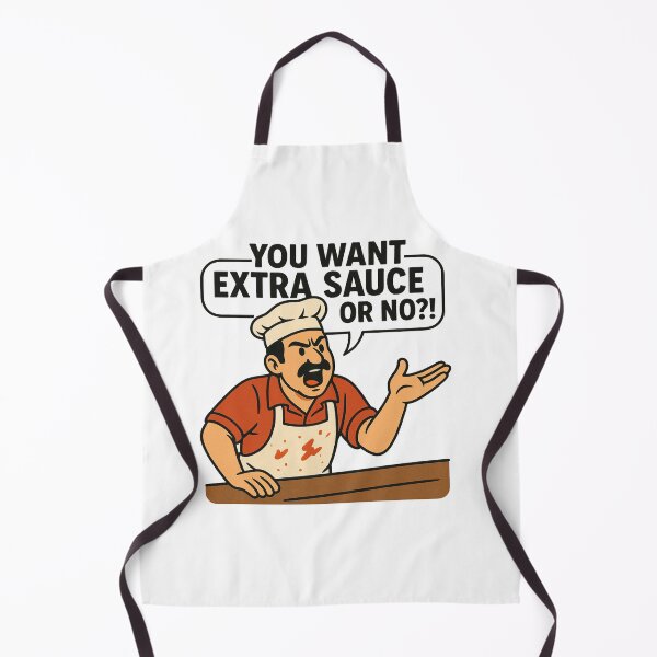 Item preview, You Want Extra Sauce or No?! – Funny NYC Pizza Guy Cartoon designed and sold by NewYawkStore.