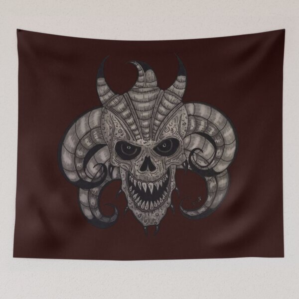 Item preview, demon drawing designed and sold by pksart1.