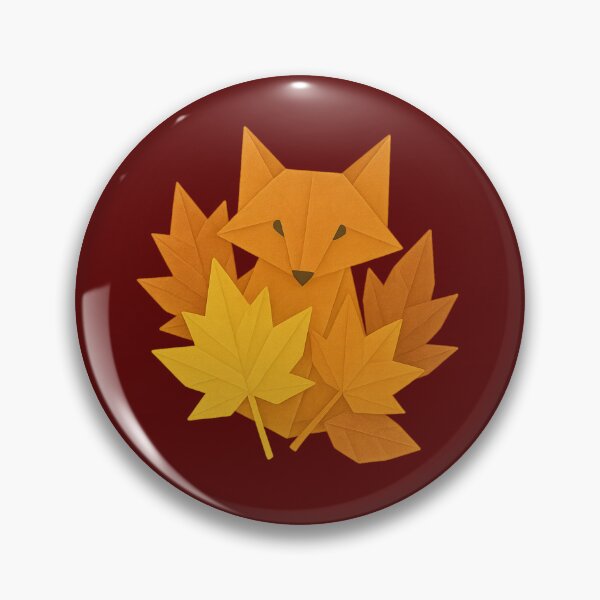 Item preview, Autumn Origami Fox – Fall Forest Charm designed and sold by S-Dstyle.