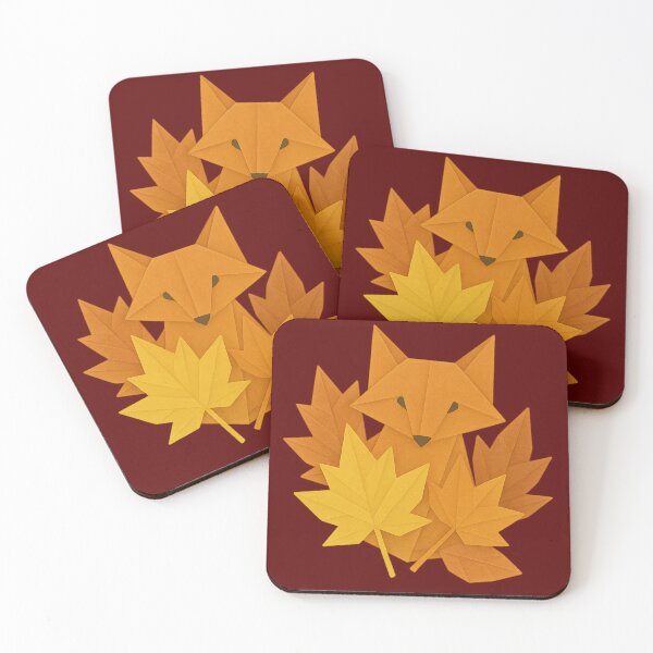 Item preview, Autumn Origami Fox – Fall Forest Charm designed and sold by S-Dstyle.