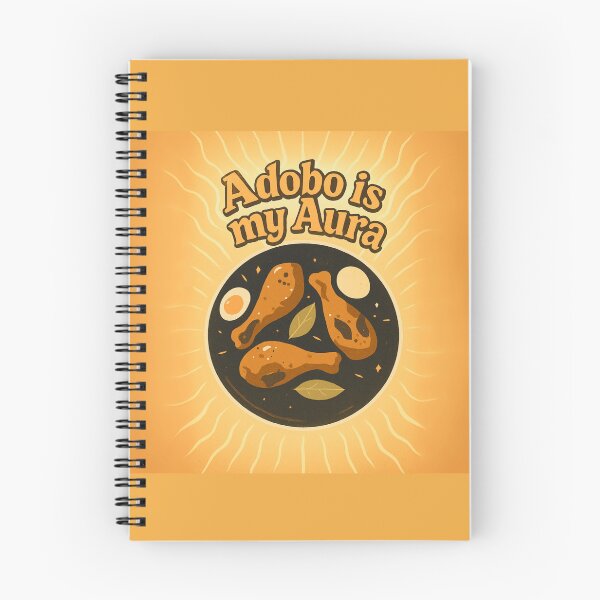 Item preview, Filipino Adobo Chicken Art Print – “Adobo is My Aura” Retro Food Lover Design designed and sold by myfavoritesm4.