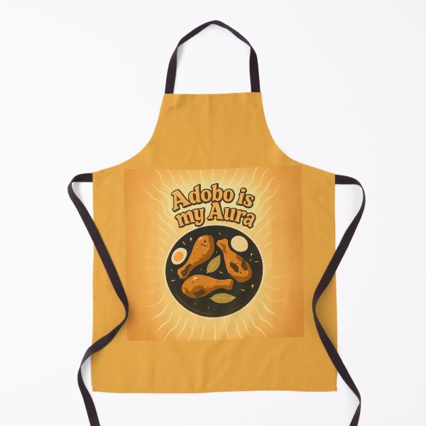 Item preview, Filipino Adobo Chicken Art Print – “Adobo is My Aura” Retro Food Lover Design designed and sold by myfavoritesm4.