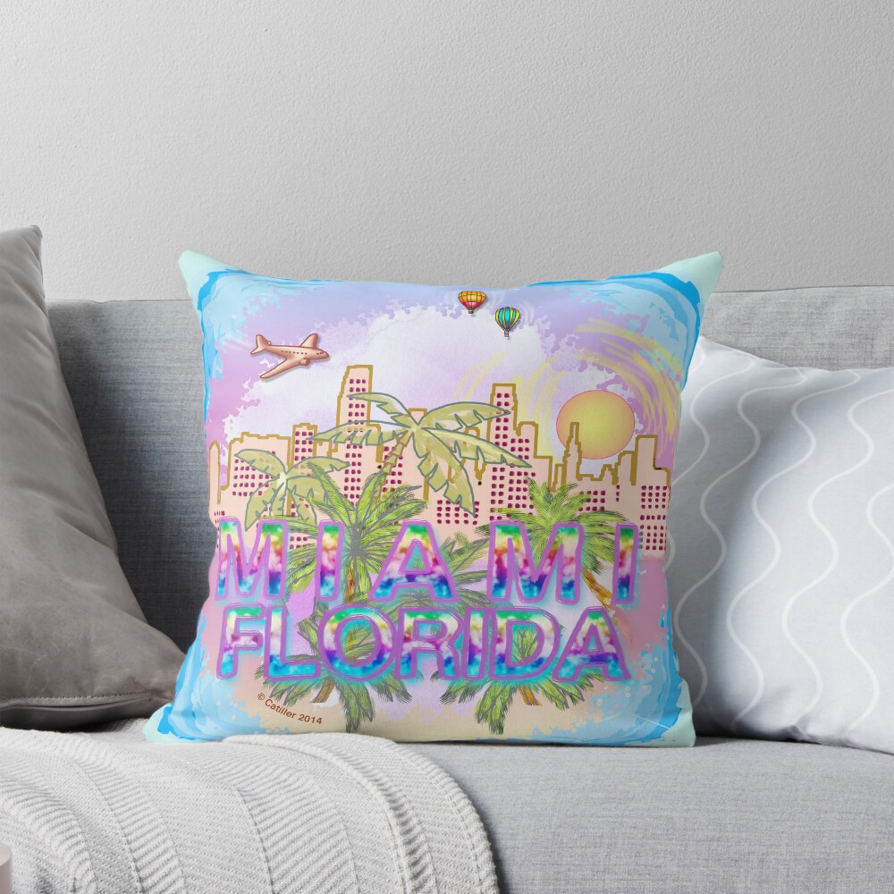 Miami Florida pillow