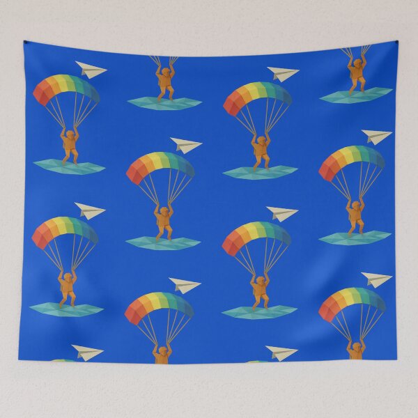 Item preview, Skybound Spirit – Origami Parachute Adventure designed and sold by S-Dstyle.