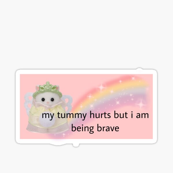 Item preview, My tummy hurts calico critter  designed and sold by unequivocallyso.