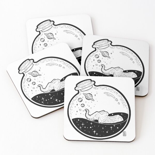 Item preview, Elephant in Cosmic Jar designed and sold by Summer Clarke Creative Studio.