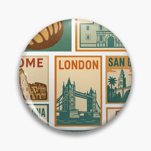 Item preview, Travel Cities Vintage Postage Stamp Aesthetic designed and sold by Tiendita-Arroyo.