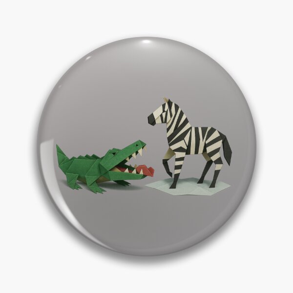Item preview, Origami Ambush: Crocodile vs. Zebra designed and sold by S-Dstyle.