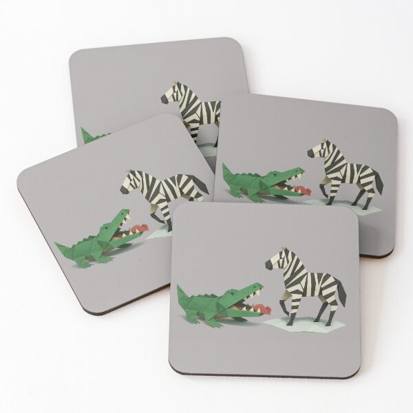 Item preview, Origami Ambush: Crocodile vs. Zebra designed and sold by S-Dstyle.