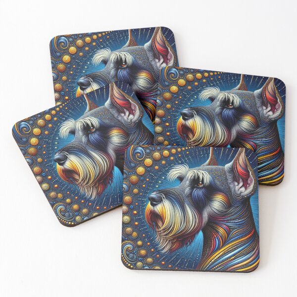 Item preview, Whimsical  Schnauzer Spiral Sots designed and sold by Wags & Tails.