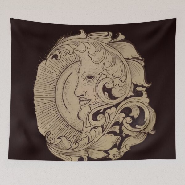 Item preview, sun and moon drawing  designed and sold by pksart1.
