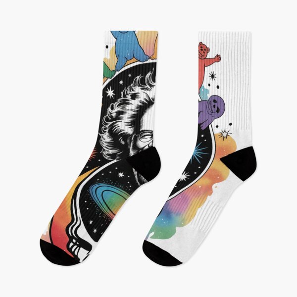 Item preview, Cosmic Jerry Garcia Skull Rainbow Bears Psychedelic Art designed and sold by PixelMuse2024.