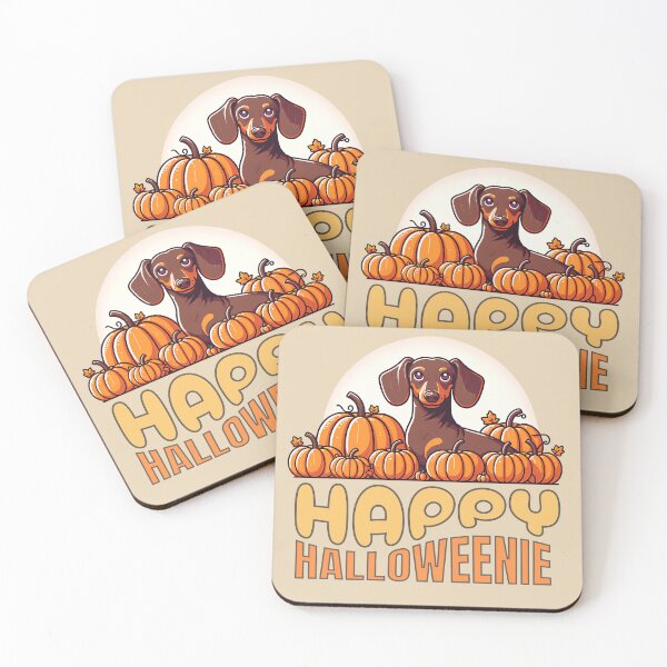Item preview, Happy Halloweenie Dachshund Dog Pumpkin Patch  designed and sold by Tiendita-Arroyo.