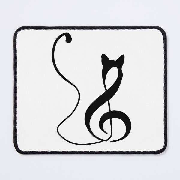 Item preview, Music Note Inspired Cat Minimalist Music Lover Design T-Shirt designed and sold by YubitaLeLe.