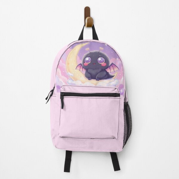 Item preview, Kawaii Mothman on Moon Cloud – Cute Cryptid with Heart Wings & Candy-Colored Sky – Whimsical Fantasy Art designed and sold by Emmachenn / WineDronk Shop.
