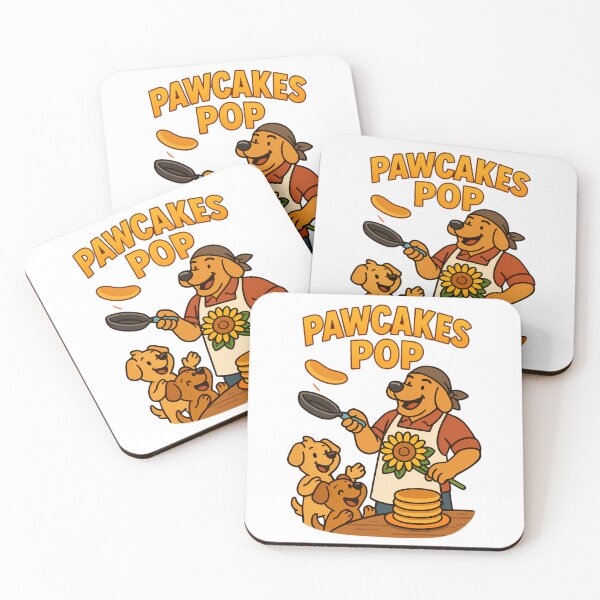 Item preview, Pawcakes Pop Breakfast Dad Dogs designed and sold by Taans-Creation.