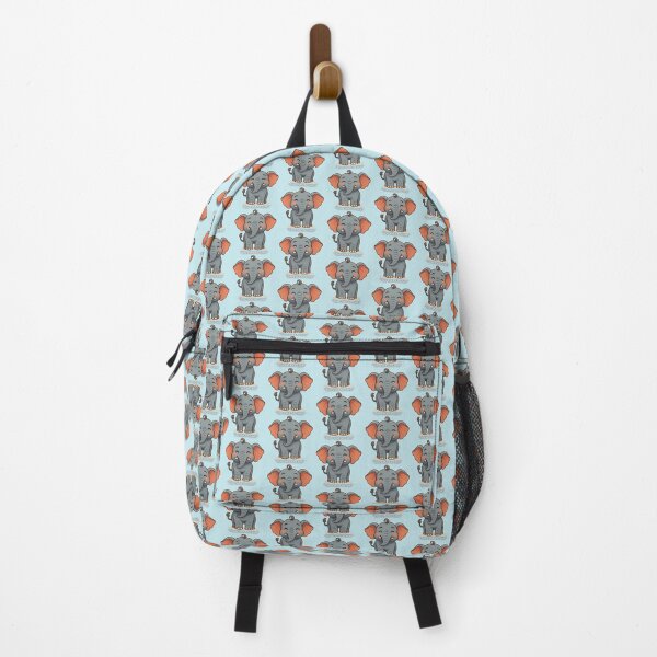 Item preview, Cute Smiling Elephant – "Too Cute to Care" Cartoon Design designed and sold by konthai.familyart.