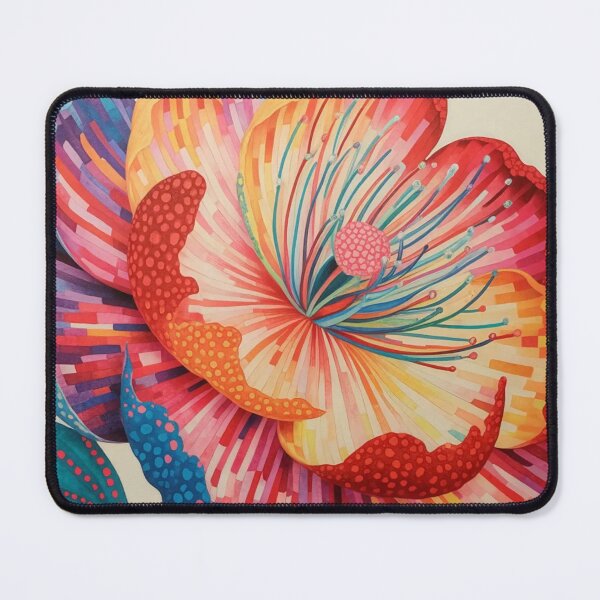 Item preview, Colorful Flower Wall Art – Bold Floral Poster, Modern Botanical Print, Vibrant Nature Decor, Bright Geometric Flower Artwork designed and sold by LastOneArtOff.