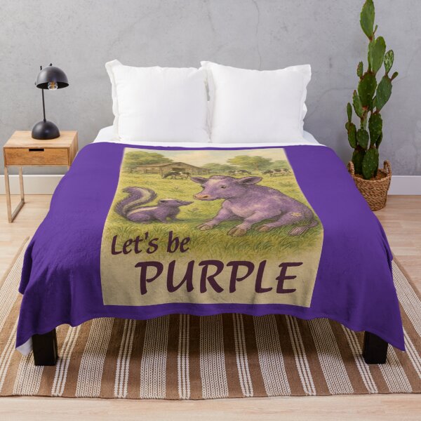Item preview, Let's Be Purple designed and sold by Tridentulus.