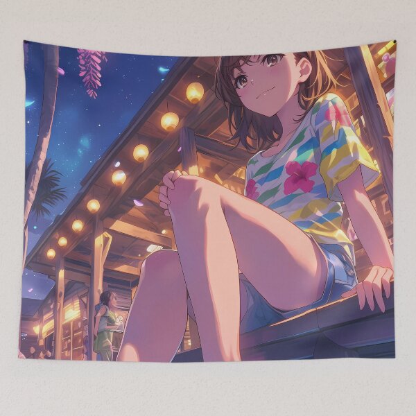 Item preview, Misaka Mikoto Certain Scientific Railgun Anime Wisteria Night Glow designed and sold by juniorcastros.