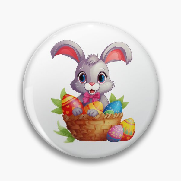 Item preview, Bunny Basket Colorful Eggs designed and sold by New-School-Wave.