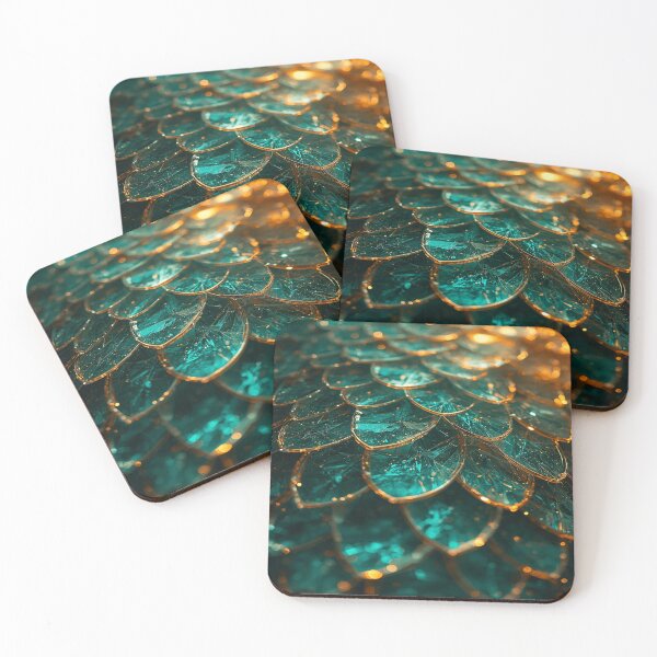 Item preview, Royal green glass feathers designed and sold by saly55887.