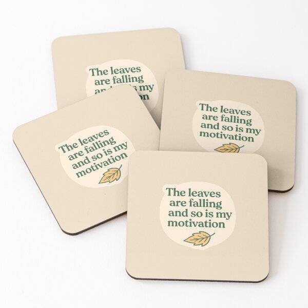 Item preview, Leaves Are Falling Motivation Is Too – Mentally Toasted Fall Sticker designed and sold by MentallyToasted.