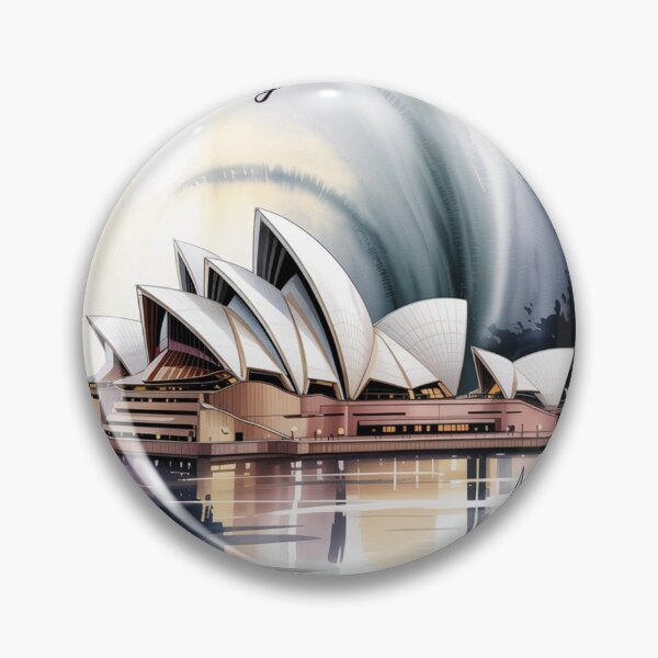 Item preview, Sydney Opera House Art | Tranquil Harbour Watercolor Print | Serene Australia Wall Decor designed and sold by dortmond.