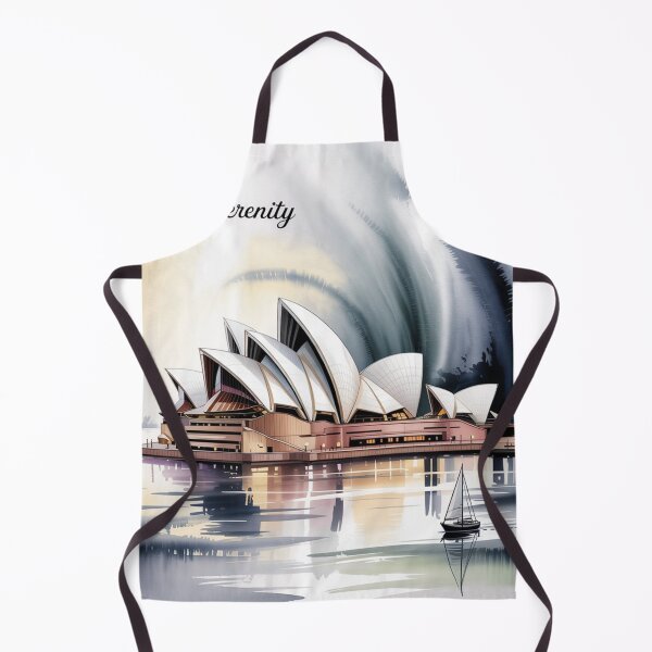 Item preview, Sydney Opera House Art | Tranquil Harbour Watercolor Print | Serene Australia Wall Decor designed and sold by dortmond.