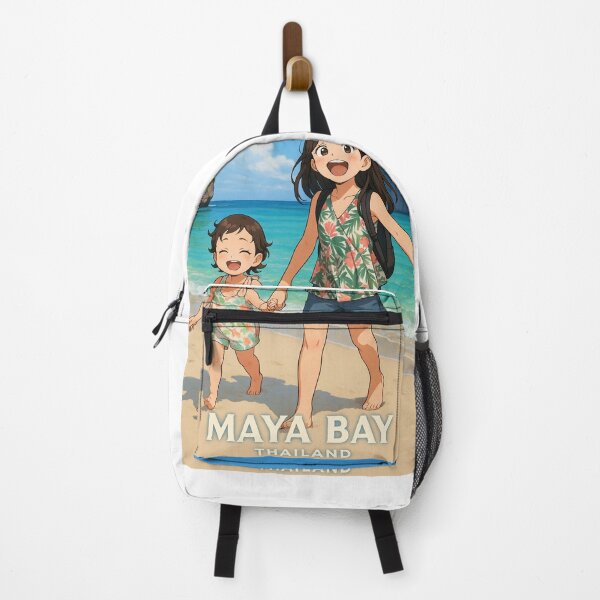 Item preview, Maya Bay Thailand - Cute Anime Style Sisters Beach Adventure designed and sold by konthai.familyart.