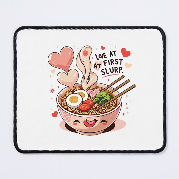 Item preview, Love at First Slurp – Ramen Noodle Lovers Funny Food Quote Design designed and sold by SDesignsUSA.