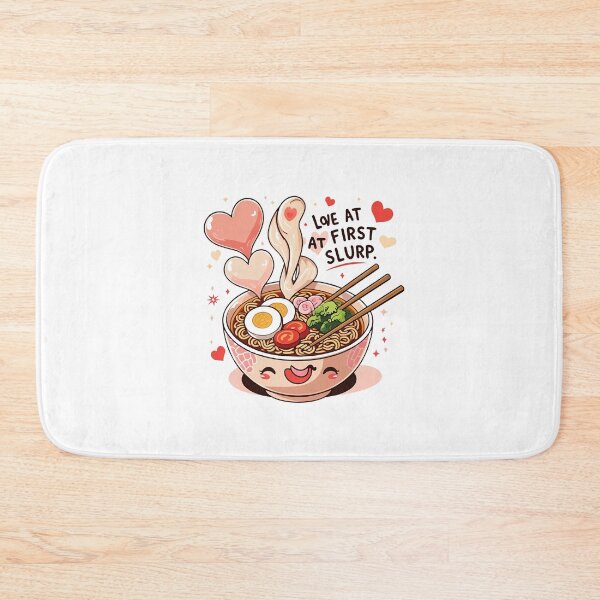 Item preview, Love at First Slurp – Ramen Noodle Lovers Funny Food Quote Design designed and sold by SDesignsUSA.
