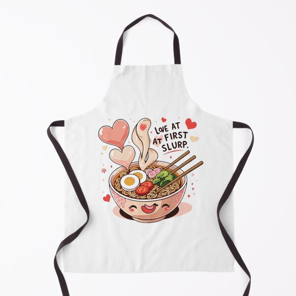 Item preview, Love at First Slurp – Ramen Noodle Lovers Funny Food Quote Design designed and sold by SDesignsUSA.