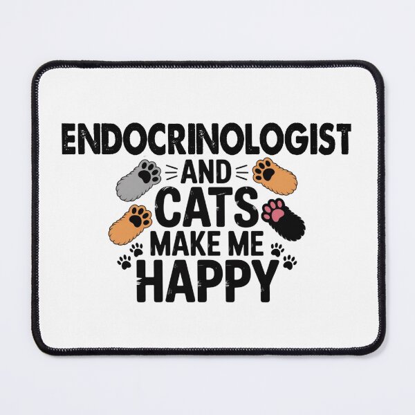 Item preview, Endocrinologist And Cats Make Me Happy - Funny Endocrinologist Cats Lover designed and sold by Oussinc.