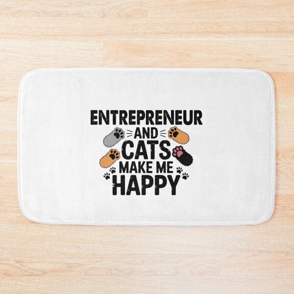 Item preview, Entrepreneur And Cats Make Me Happy - Funny Entrepreneur Cats Lover designed and sold by Oussinc.