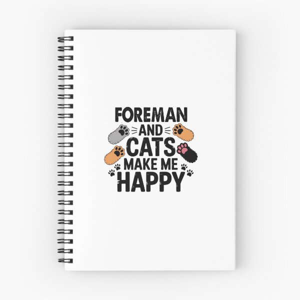 Item preview, Foreman And Cats Make Me Happy - Funny Foreman Cats Lover designed and sold by Oussinc.