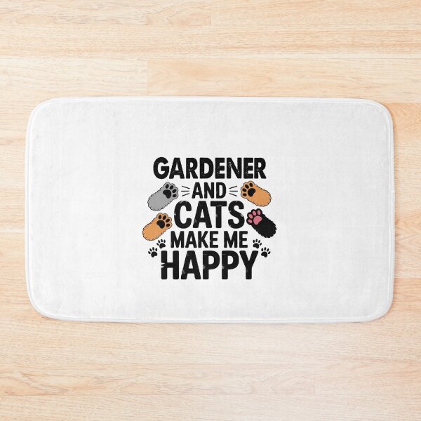 Item preview, Gardener And Cats Make Me Happy - Funny Gardener Cats Lover designed and sold by Oussinc.