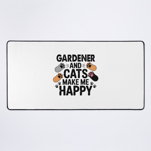 Item preview, Gardener And Cats Make Me Happy - Funny Gardener Cats Lover designed and sold by Oussinc.