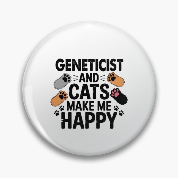 Item preview, Geneticist And Cats Make Me Happy - Funny Geneticist Cats Lover designed and sold by Oussinc.